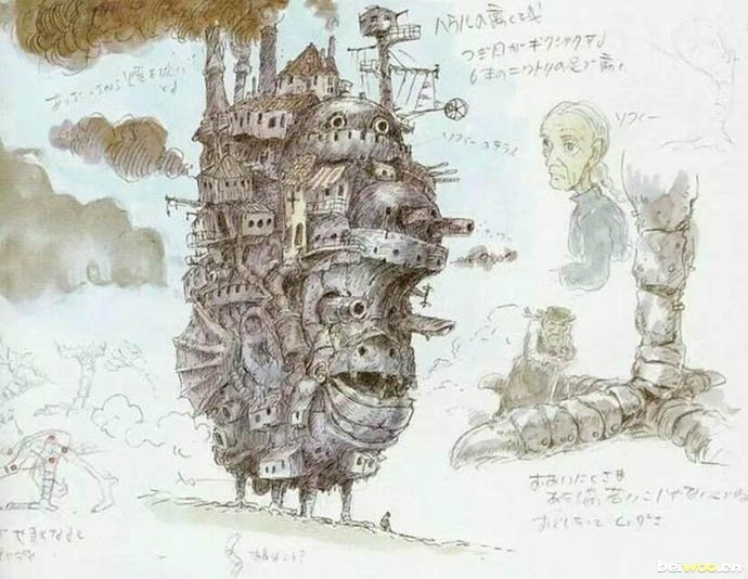 宫崎骏,手稿,动画